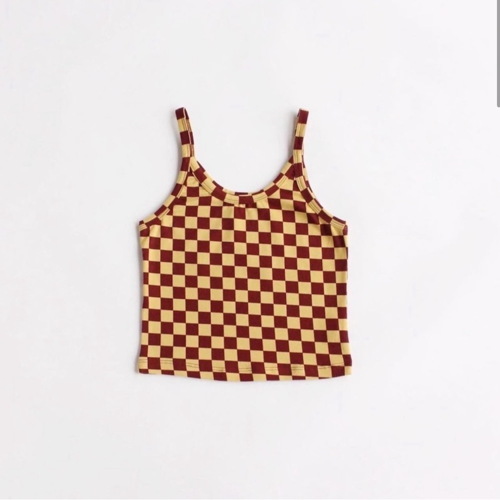 Arq checkered Pierrot Tank - Size Medium